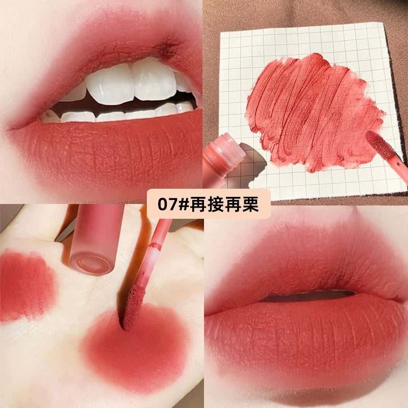 绵绵粉砂雾面口红唇釉持久不粘杯不脱色显白女学生丝绒哑光唇泥口红