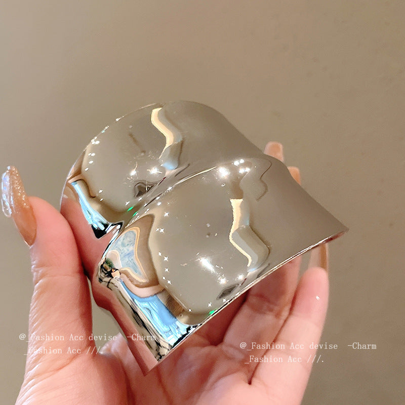 金属不规则几何手镯小众夸张冷淡风手环简约百搭设计感手饰批发女