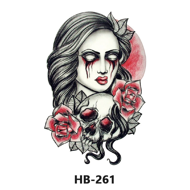 Free shipping Tattoo European and American Flower Personalized Wholesale Tattoo Sticker Waterproof and Durable Artificial Flower Arm Tattoo Temporary Chest Waist Sticker Tattoo
