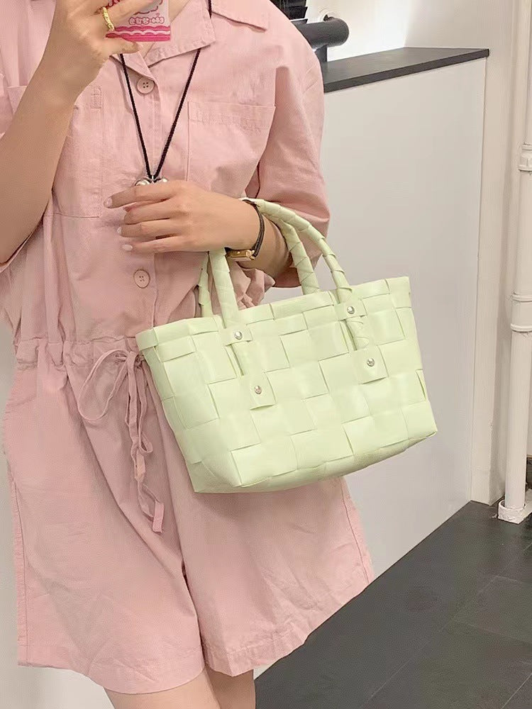 Dopamine Bag Free shipping Tattoo New Fashion Dopamine Handbag Woven Bag Tote Bag Gift Bag Women's Bag