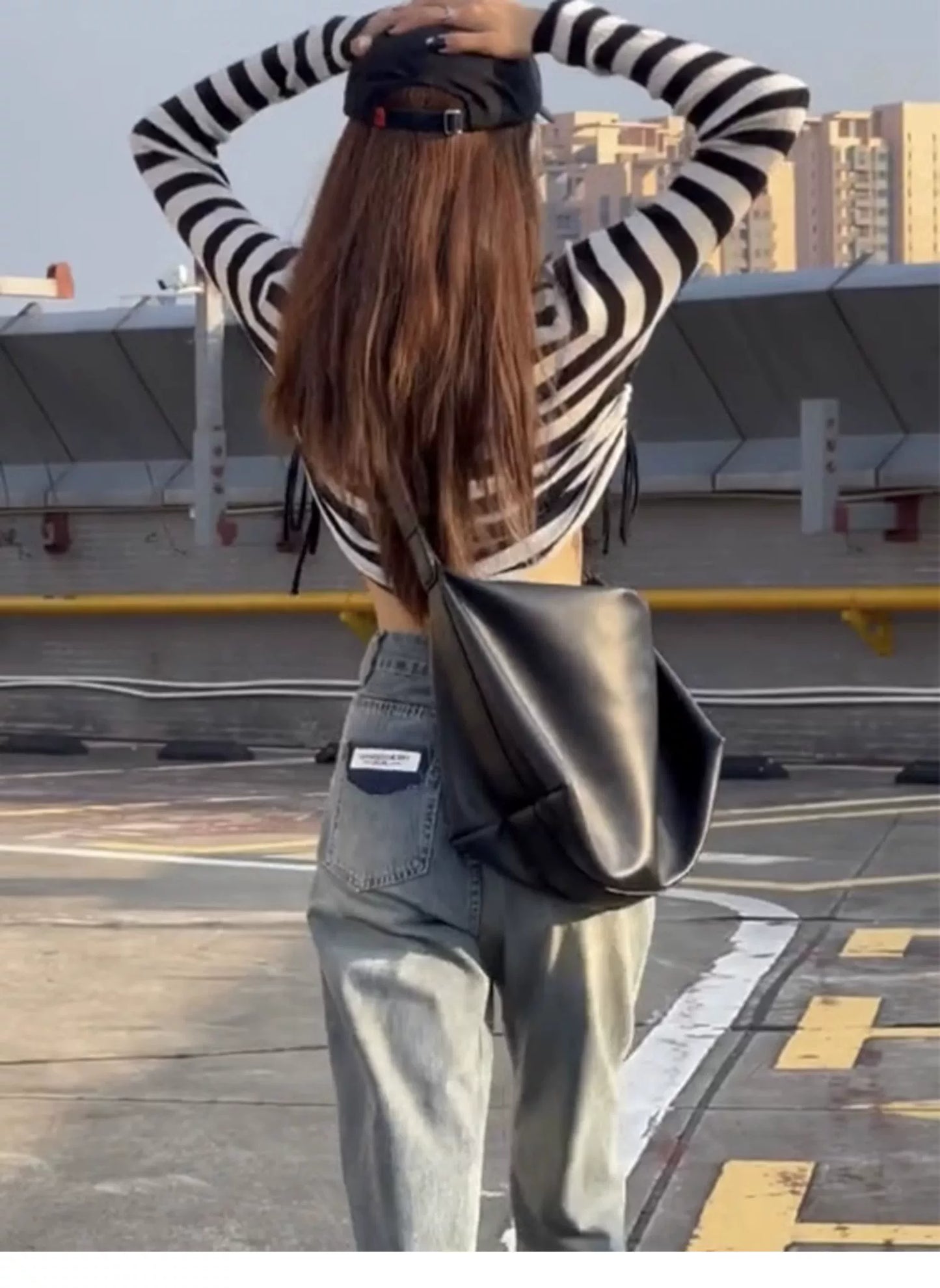 Free Fast shipping !! Street Fashion Cool girl Large Capacity Premium Niche Tote Bag  Versatile Dopamine Bag