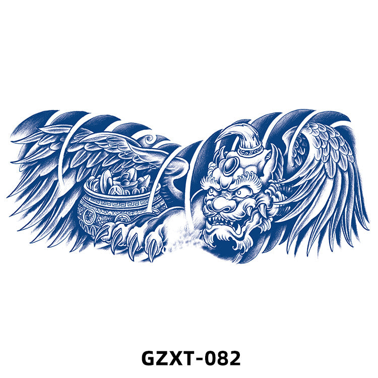 Free shipping Tattoo 2023 New Factory Wholesale Juice Chest Paste Tattoo Sticker Herbal Semi-Permanent Back Tattoo Wings Tattoo Sticker