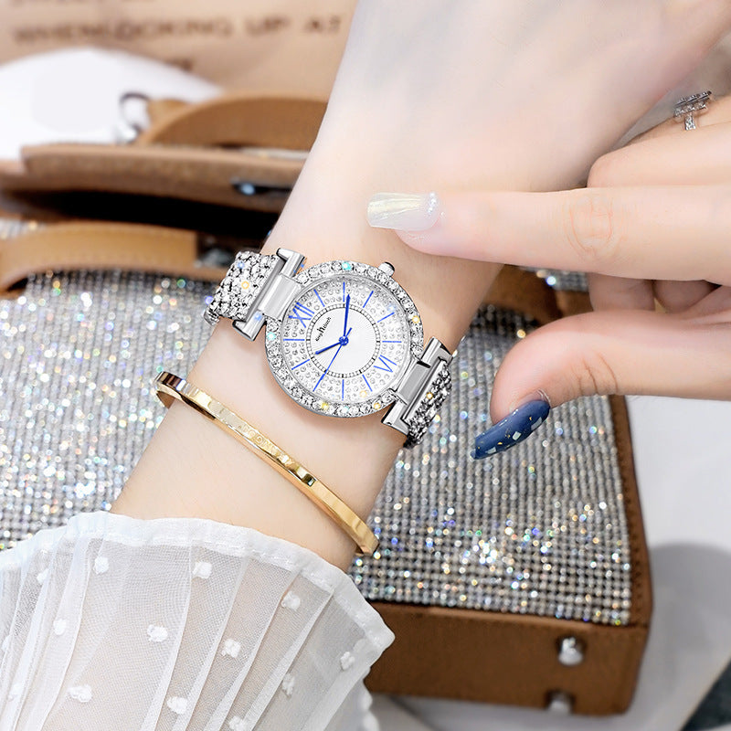 Fashion women's watchOne Piece Dropshipping New Diamond Waterproof Women's Watch Luxury Business TikTok Kuaishou in Stock Hot Sale Watch Women's Watch
