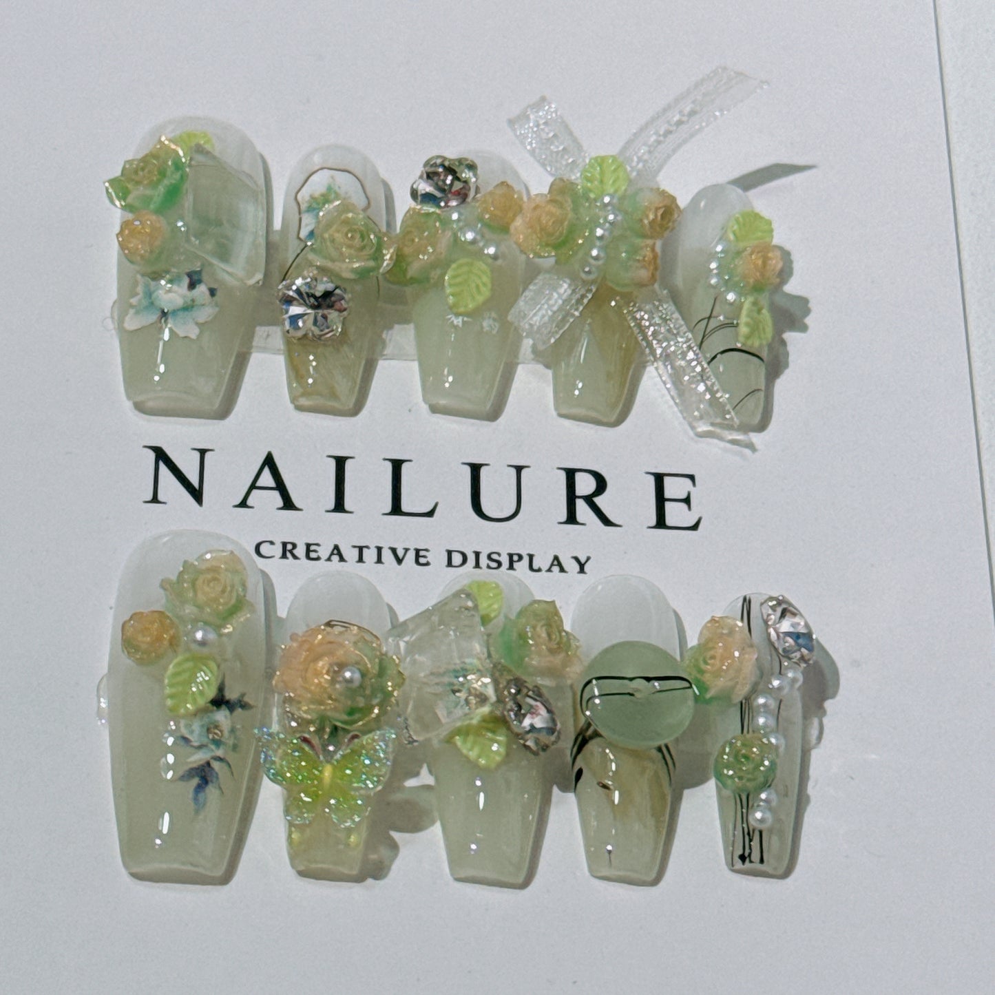 Original Manicure Wizard of Oz Mint Toffee Lotus Pond Moonlight Xiaohongshu Hot Spring Manicure Wear Nail Stickers