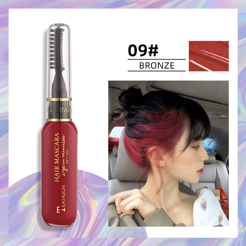 Disposable hair dye White dark blue dye Color Highlights Color Mascara dual purpose