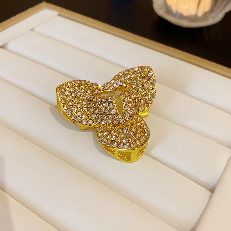 配饰胸针镶钻镂空花朵几何胸针高端小众气质胸花高级感时尚百搭饰品批发女