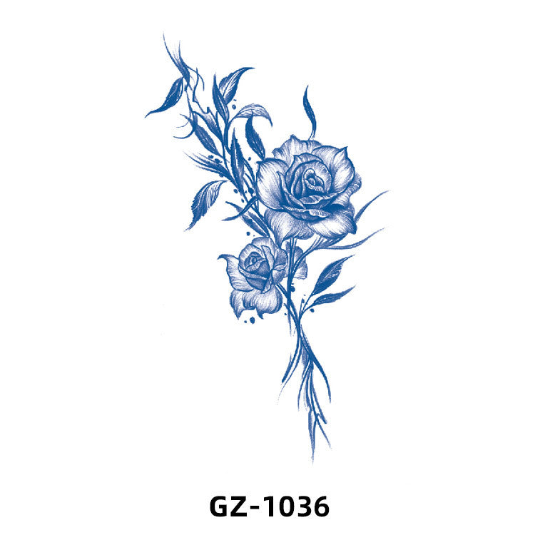 Free shipping Tattoo 2024 New Herbal Animal Tattoo Tattoo Sticker Semi-Permanent Pattern Half Sleeve Tattoo Waterproof Sweatproof Tattoo Sticker Paper