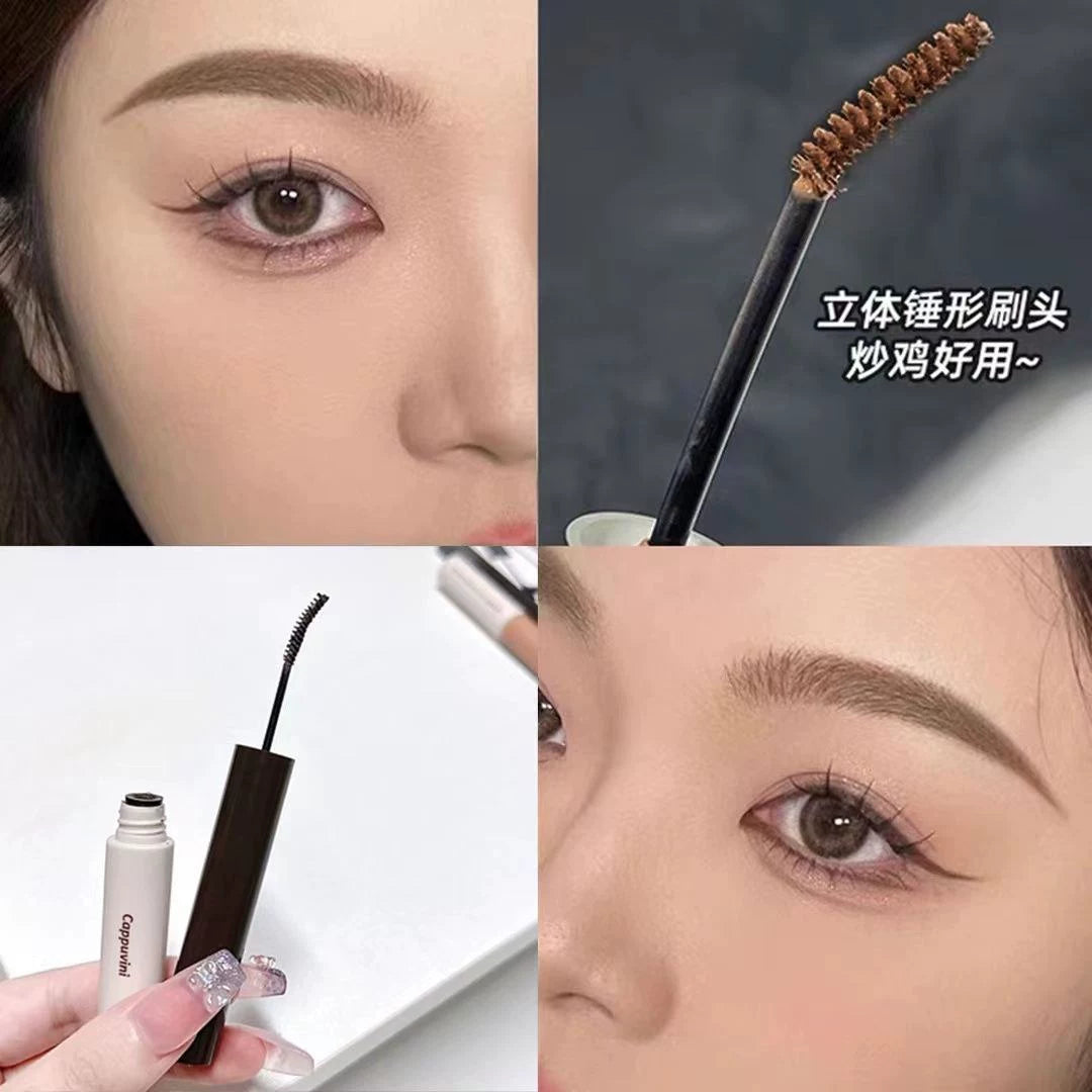 染眉膏棕色褐色细刷头不易晕染自然立体初学者妈生感野生眉深棕色
