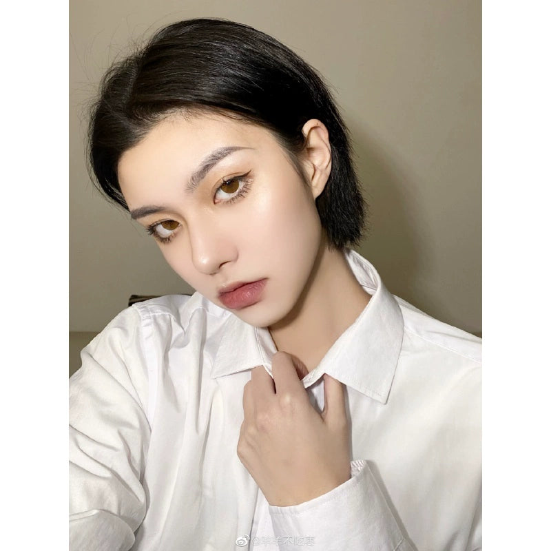 裸色口红唇釉吃土色系欧美妆巧克力女豆沙色深奶茶棕色哑光不粘杯