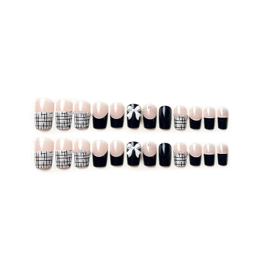 Fashion  nail Bow Wear Armor Removable Nail Patch Nail Sticker Nail Stickers Fake Nails Wearable Nail Stickers X101