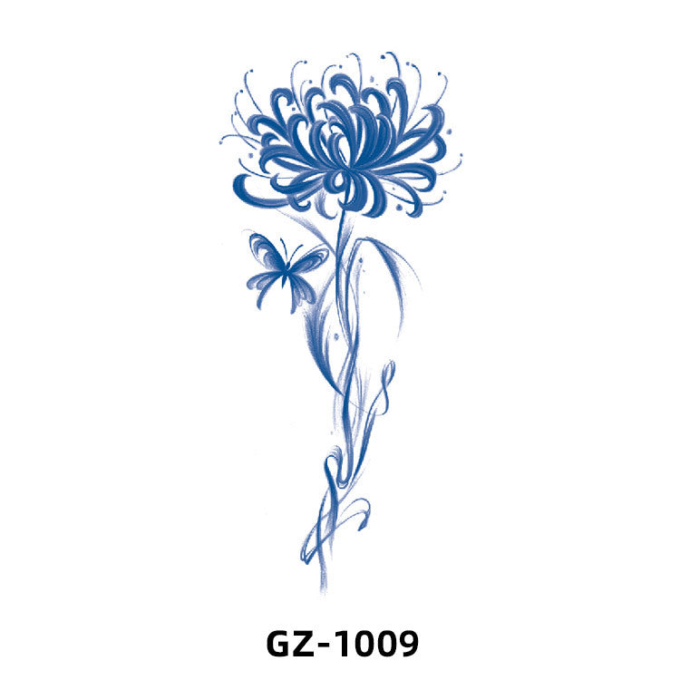 Free shipping Tattoo 2024 New Herbal Animal Tattoo Tattoo Sticker Semi-Permanent Pattern Half Sleeve Tattoo Waterproof Sweatproof Tattoo Sticker Paper