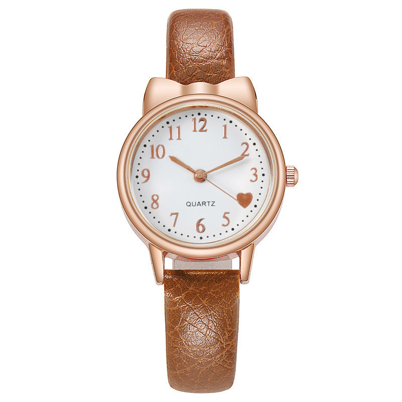 Fashion women's watchNew Ins Women's Watch Lovely Female Student Quartz Watch Xingyue Bracelet Watch Combination Suit Generation