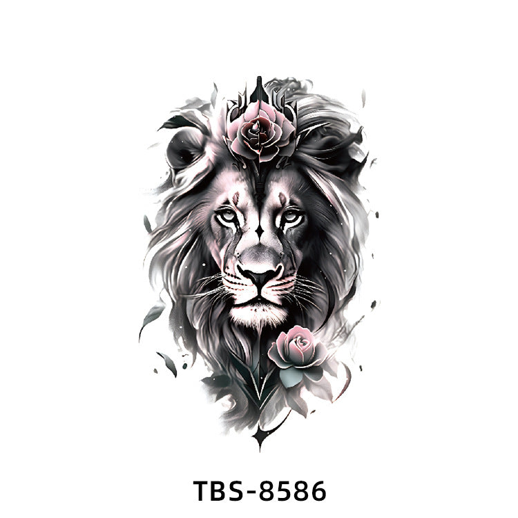 Free shipping Tattoo In Stock Wholesale Small Full Arm Tattoo Sticker Waterproof Sweatproof Animal Color Half Sleeve Arm Flower Tattoo Sticker Paper Tattoo