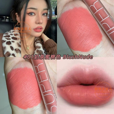Bingo源于自然的彩妆 欧美风奶咖吃土色奶茶裸色哑光雾面口红唇釉