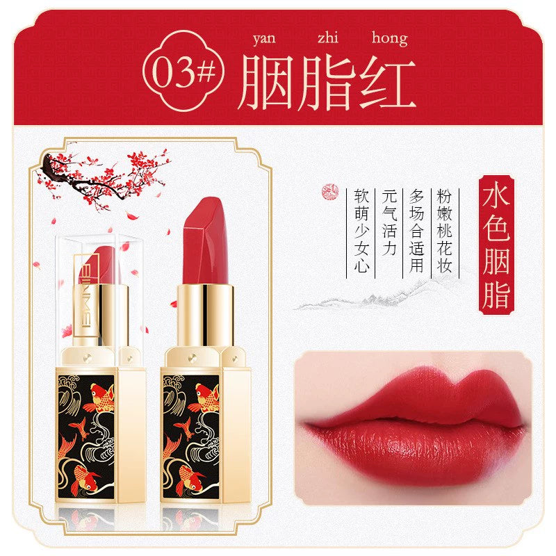 适合中老年人的口红自然中国风持久保湿防水持久不易脱色滋润复古