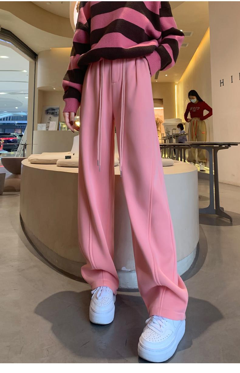 Fashion women's wear New American Style Narrow Banana Pants Women's High Waist Drooping Sports Trousers 2023 Spring and Autumn Straight Casual Pants Wide Leg Pants