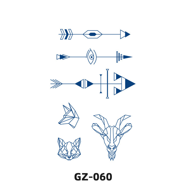 Free shipping Tattoo Juice Herb Tattoo Sticker Semi-Permanent Non-Reflective Simulation Pattern Waterproof and Durable Men and Women Tattoo Tattoo Sticker Paper