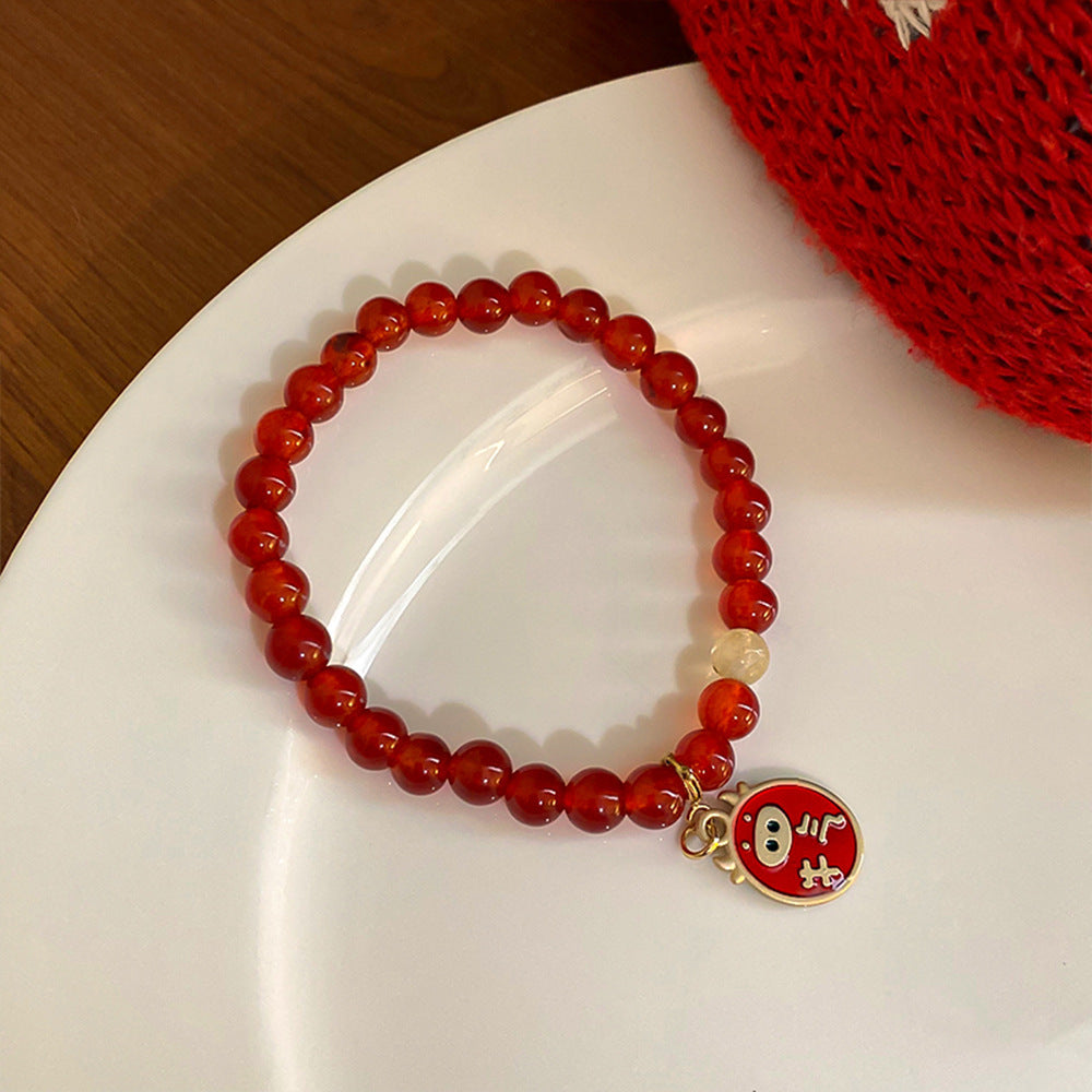 珠宝首饰夏季新品锆石水晶猫眼石手链小众简约高级感手串时尚百搭手饰批发