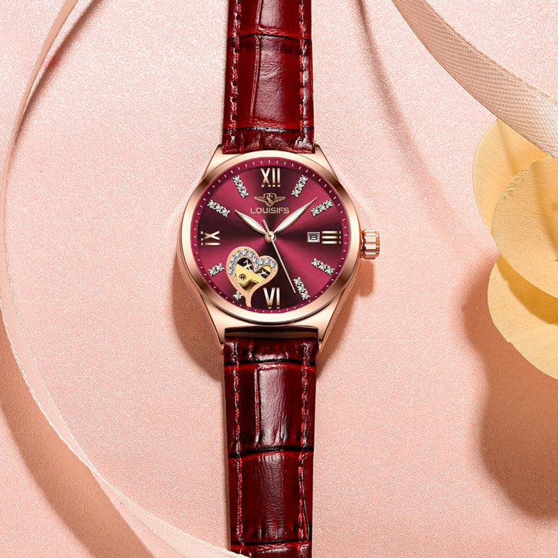 Women's fashion watch 路易梵斯新款女士手表女学生防水夜光日历韩版女表抖音爆款代发