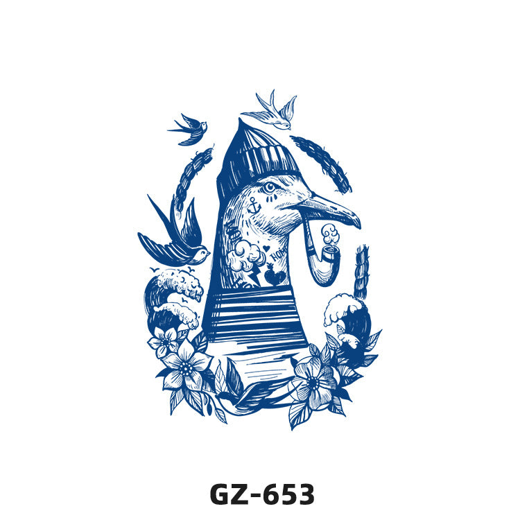 Free shipping Tattoo Herbal Juice Tattoo Sticker Semi-Permanent Fresh Plant Long-Lasting Simulation Stickers Tattoo Waterproof Non-Reflective Men and Women