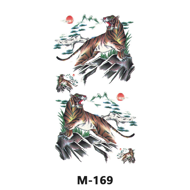 Free shipping Tattoo Wholesale New Tattoo Sticker Long Lasting Waterproof Stickers English Alphabet Letters Flowering and Fruiting Color Arm Half Sleeve Simulation Tattoo Sticker