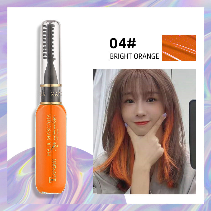 Disposable hair dye White dark blue dye Color Highlights Color Mascara dual purpose