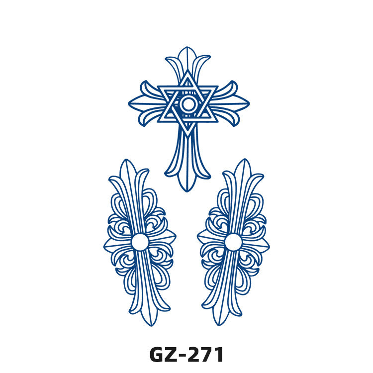 Free shipping Tattoo Exclusive for Cross-Border Herbal Tattoo Sticker Semi-Permanent English Letters Tattoo Sticker Anti-Sweat Tattoo