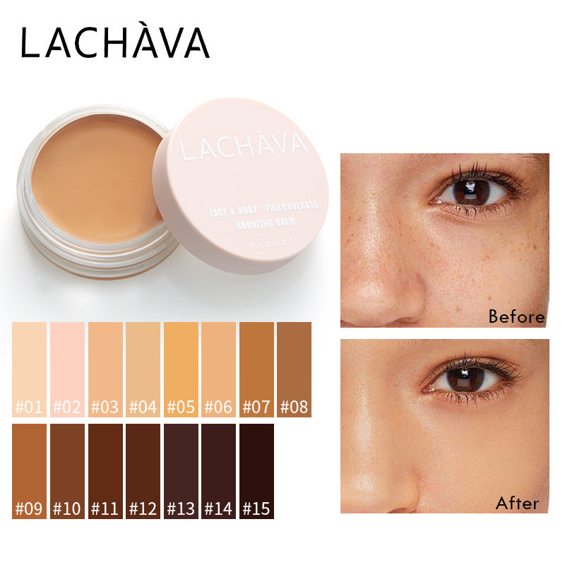 Strong Concealer for Acne Marks and Dark Circles Permanent Non-Sticking Powder Concealer Tray 15 color Concealer Foundation