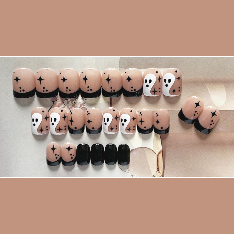 万圣节限定穿戴甲卡通nails 星星跨境美甲片外贸假指甲可爱美甲贴