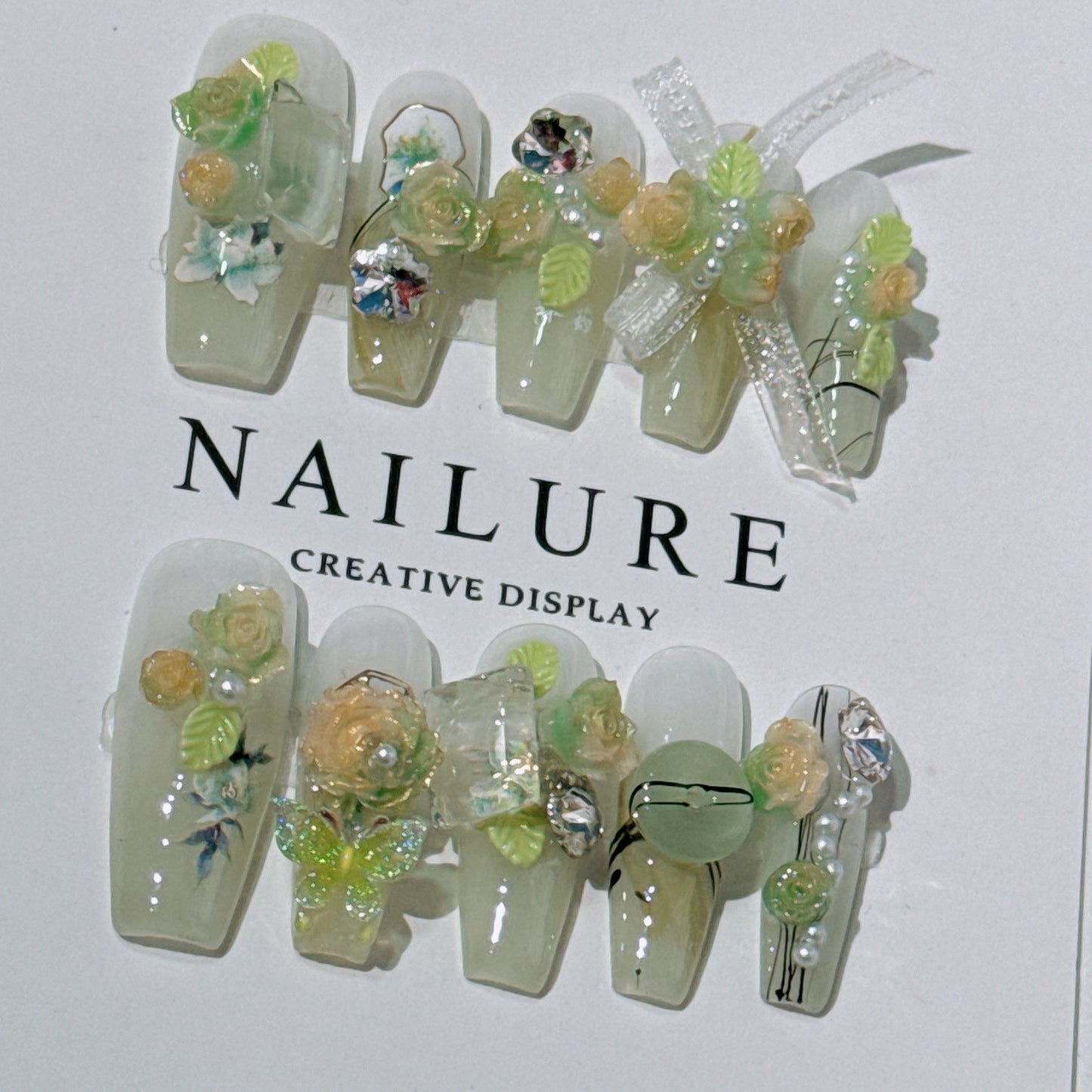 Original Manicure Wizard of Oz Mint Toffee Lotus Pond Moonlight Xiaohongshu Hot Spring Manicure Wear Nail Stickers