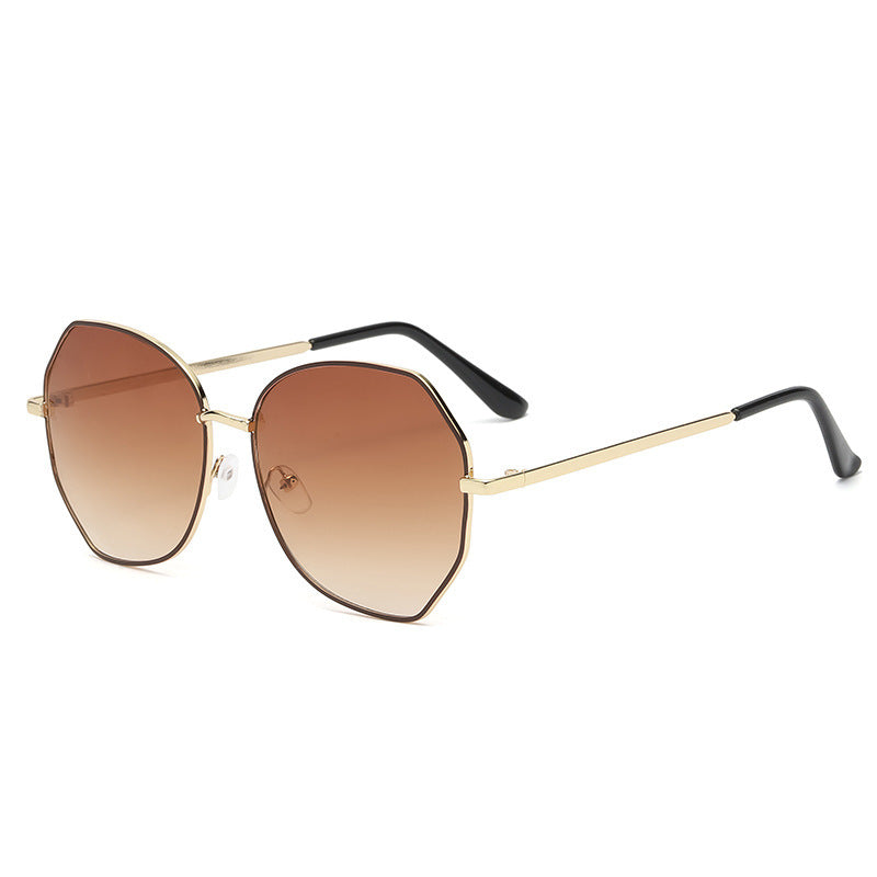 Women's fashion glasses2022新款偏光眼镜跨境女士墨镜韩版潮防紫外线ins太阳镜大脸显瘦