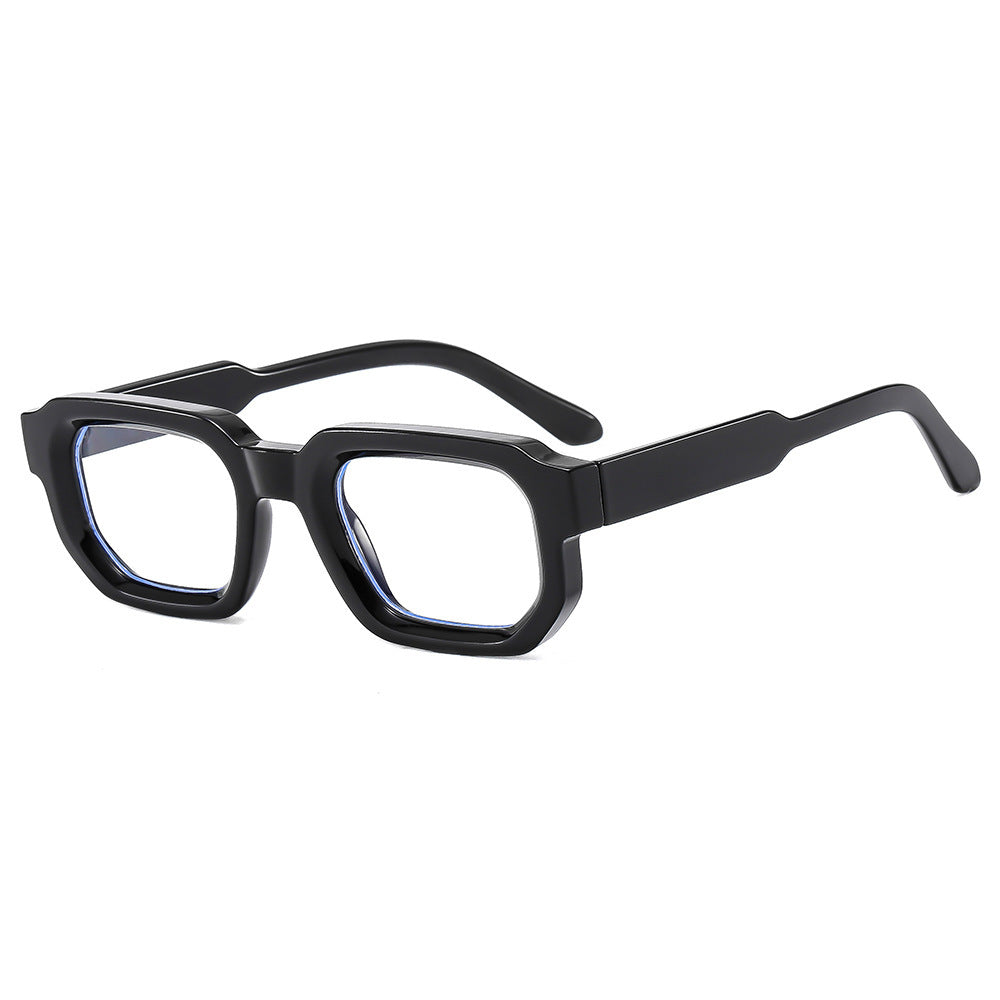 Women's fashion glasses 跨境新款方框太阳镜欧美复古厚边小框时尚潮流墨镜女街拍太阳眼镜