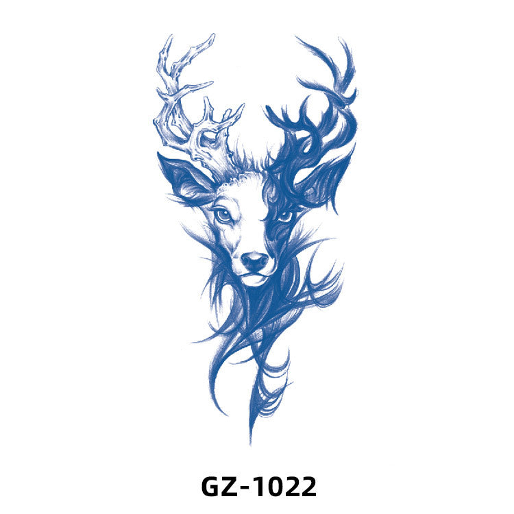 Free shipping Tattoo 2024 New Herbal Animal Tattoo Tattoo Sticker Semi-Permanent Pattern Half Sleeve Tattoo Waterproof Sweatproof Tattoo Sticker Paper