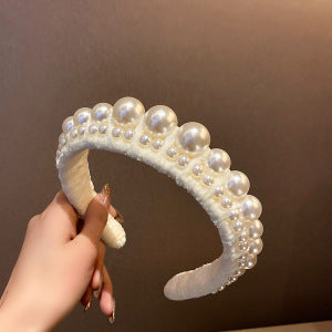 头饰发箍日韩洗脸发箍女批发高颅顶宽边海绵头箍纯色压发头饰百搭diy发饰