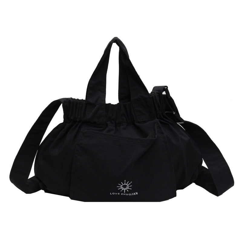 Dopamine Bag Free shipping Tattoo 2024 summer new dopamine canvas bag handbag shoulder bag crossbody dumpling bag cute foldable shopping