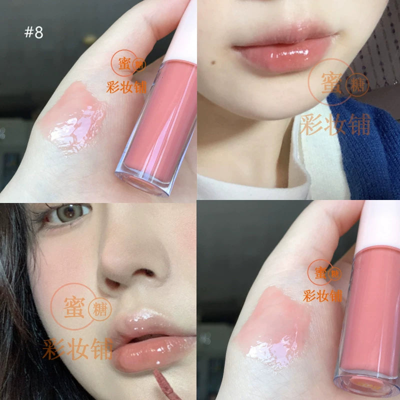 奶油高光口红唇彩釉!Beckisue水光镜面唇蜜嘟嘟唇保湿气色滋润FB平替