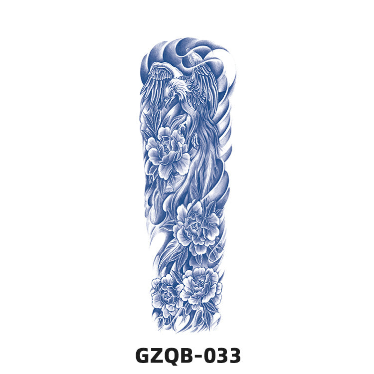 Free shipping Tattoo Factory in Stock Wholesale Herbal Juice Full Arm Tattoo Sticker Waterproof Sweat-Proof Imitation Tattoo Semi Permanent Tattoo Sticker