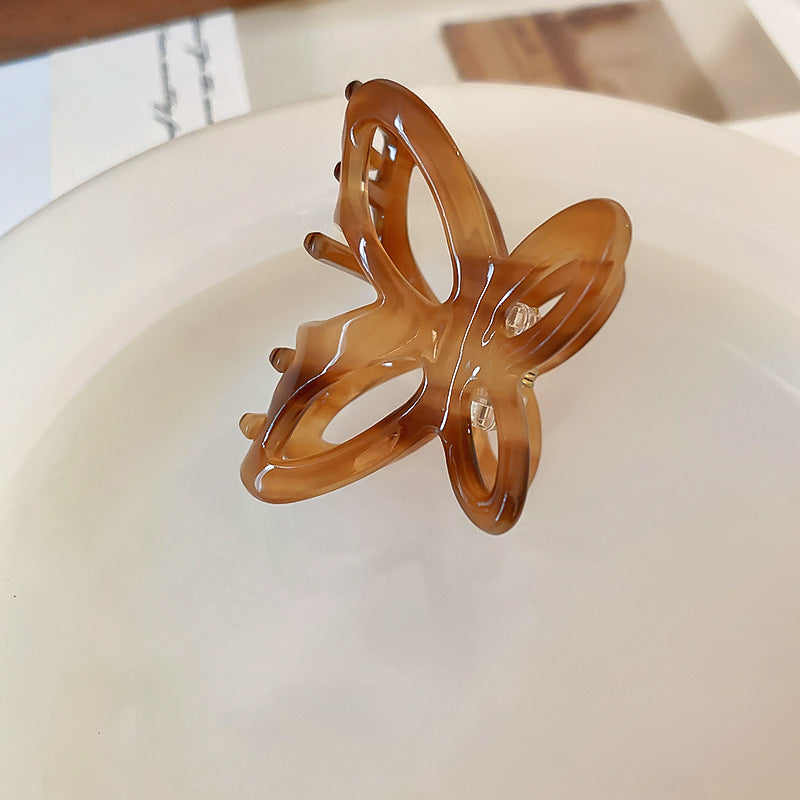 夏季新款醋酸发夹韩式简约百搭时尚气质抓夹小众高级感发饰