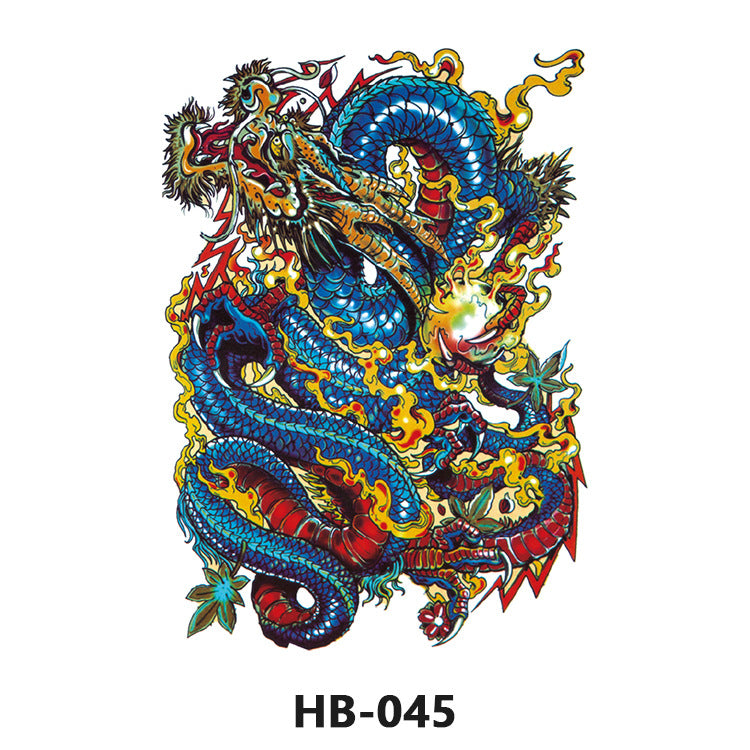Free shipping Tattoo Cross-Border Factory in Stock Wholesale Artistic Tattoo Sticker Waterproof Fashion Flower Arm Stickers Half Sleeve Temporary Tattoo Sticker Men and Women