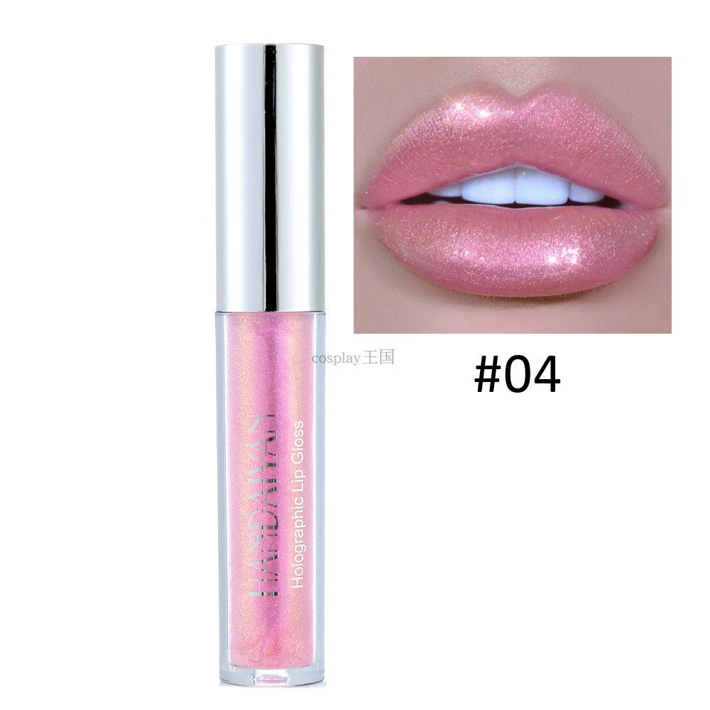 口红唇釉偏光闪片亮星唇彩欧美风金属防水珠光唇釉蓝色紫色舞台妆