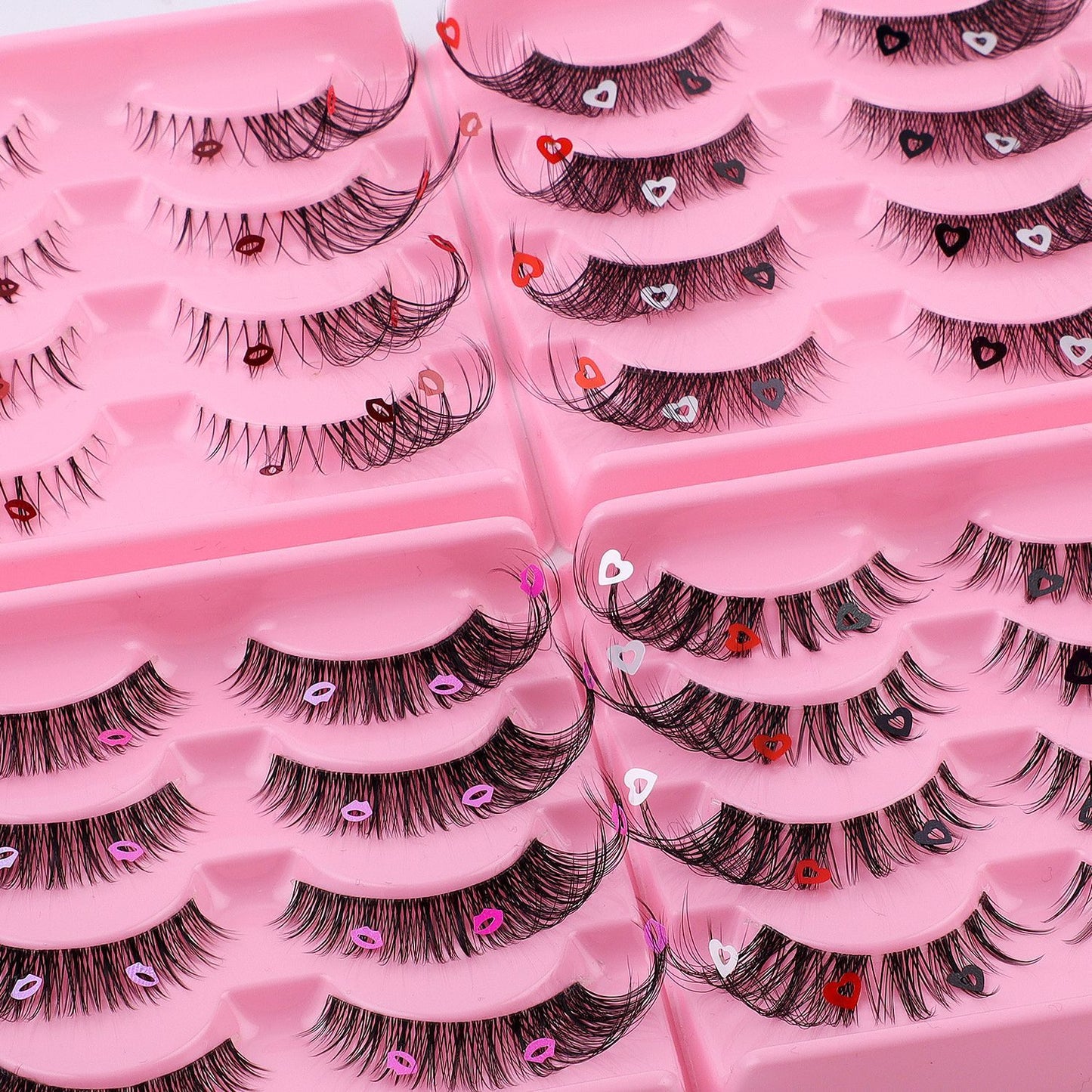 Eyelashes 4 pairs of oblique flying Fox false eyelashes natural thick curl cat eye false eyelashes