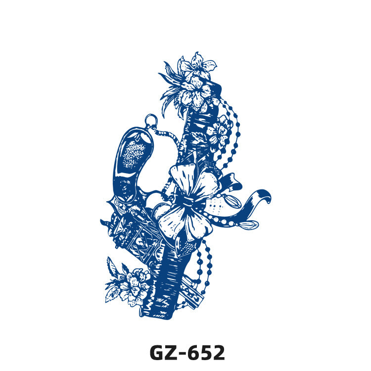 Free shipping Tattoo Herbal Juice Tattoo Sticker Semi-Permanent Fresh Plant Long-Lasting Simulation Stickers Tattoo Waterproof Non-Reflective Men and Women