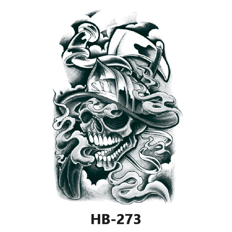 Free shipping Tattoo European and American Flower Personalized Wholesale Tattoo Sticker Waterproof and Durable Artificial Flower Arm Tattoo Temporary Chest Waist Sticker Tattoo