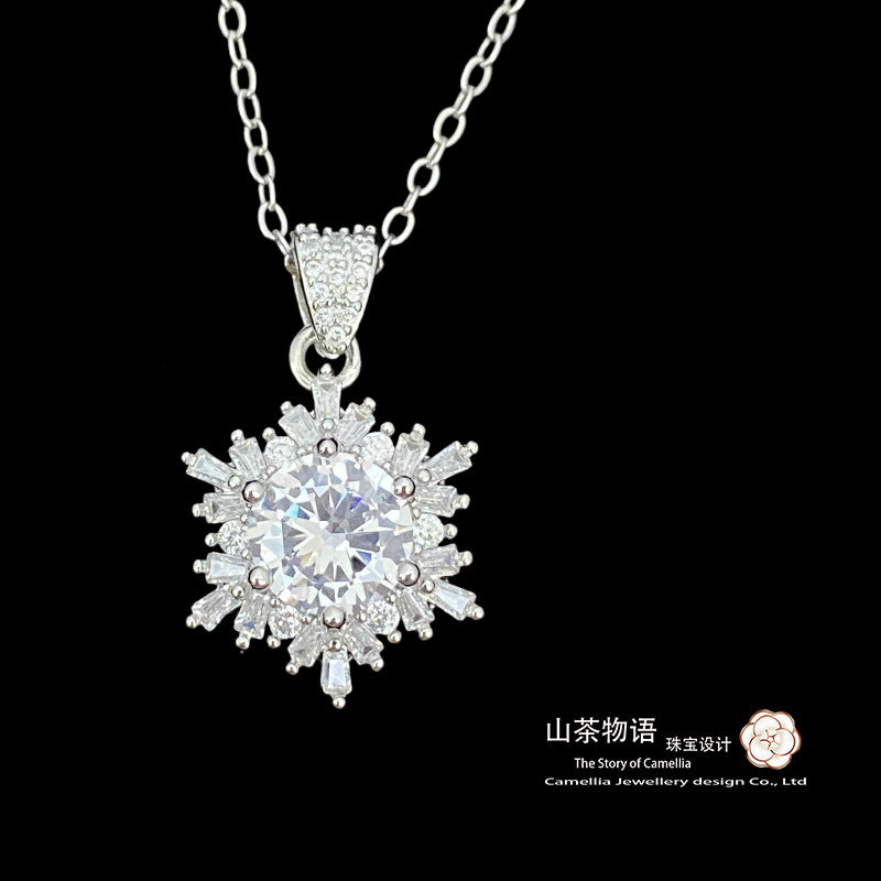 Camellia璀璨帕帕拉恰黛粉宝套装 镀金精工小众雪花锆石直播代发