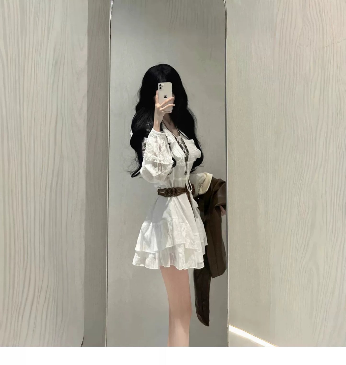 Fashion women's wear Spring and Summer 2024 New Yunnan Xinjiang Grassland Tourism Photography Solid Color Dress Female Slimming Beach Skirt Fairy