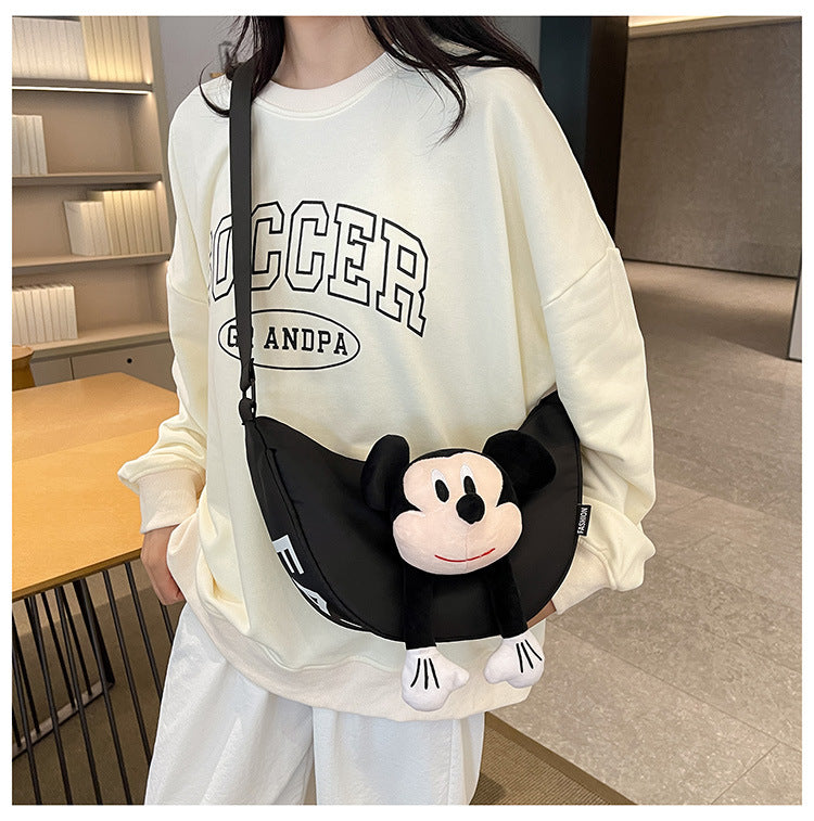 Dopamine Bag Free shipping Tattoo 2024 New Dopamine Sports Wind Bowling Handbag Cute One Shoulder Crossbody Pillow Bag Large Capacity Crossbody