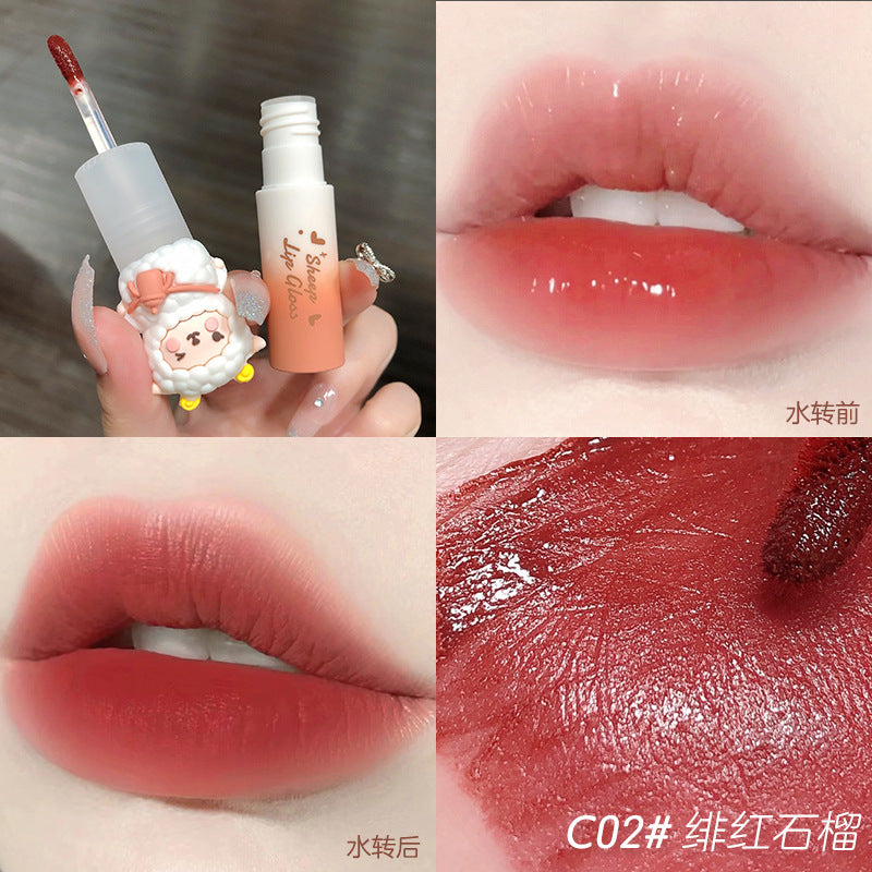MANSLY立体小羊口红唇釉唇泥持久显白口红女平价学生秋冬小众品牌唇彩
