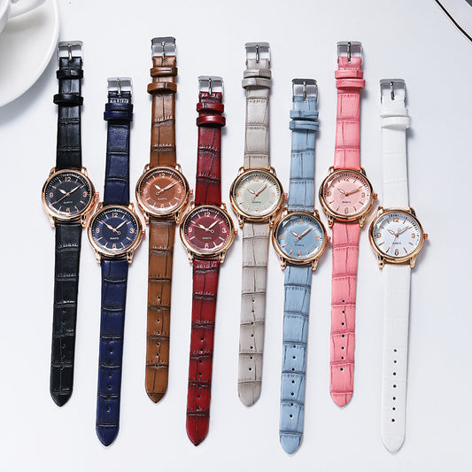 Fashion women's watchCross-Border Fashion Simple Popular Crocodile Belt Quartz Watch