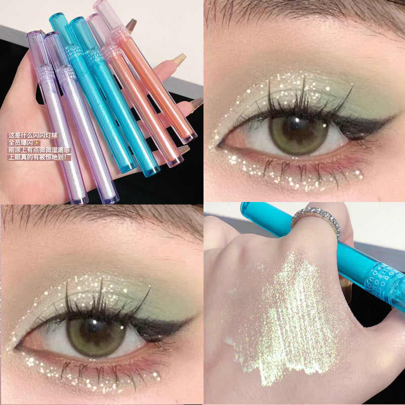 Gilded Fantasy Liquid Eyeshadow Fine Glitter Sequin Glitter Pink Pearlescent Silkworm Liquid Eyeshadow Pencil