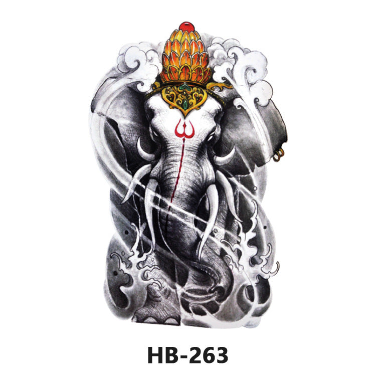 Free shipping Tattoo European and American Flower Personalized Wholesale Tattoo Sticker Waterproof and Durable Artificial Flower Arm Tattoo Temporary Chest Waist Sticker Tattoo